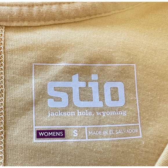 Stio Long Sleeve T Shirt Size S Light Yellow Activewear Cotton‎ Blend - Picture 3 of 8